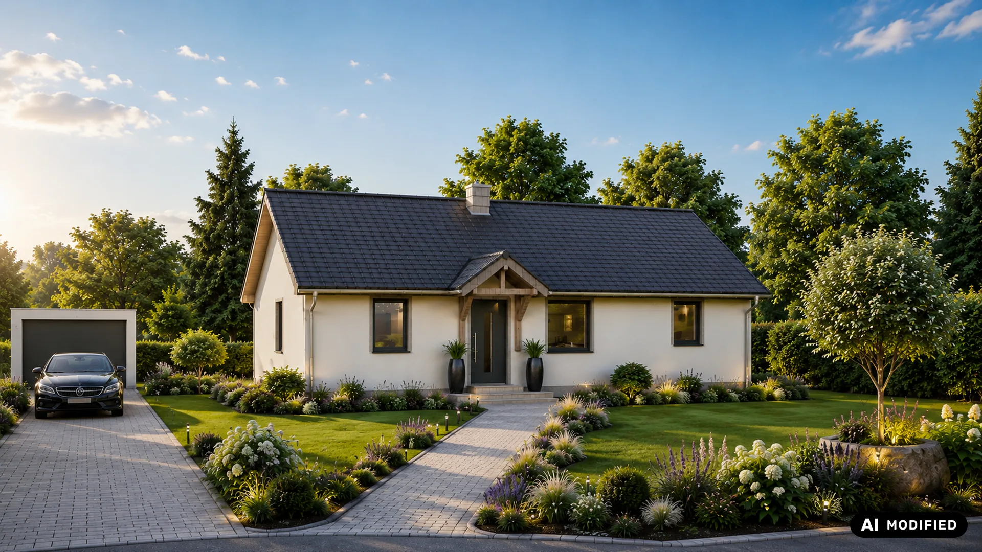 Der Bungalow Bolero von der Straßenseite