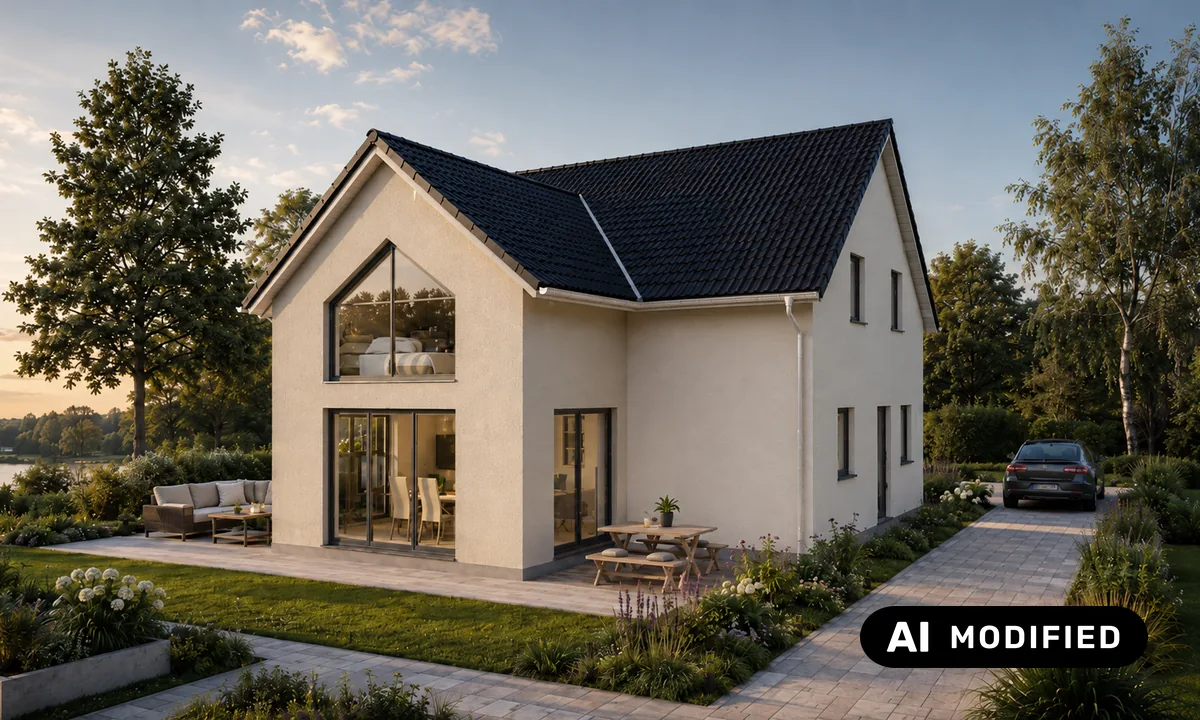 Gartenansicht des Mehrgenerationenhauses Sonoro